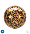 Mylar Leopard Orbz 16" 1pc