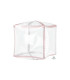 Mylar Pink Gold Trim Cube 15" 1pc