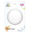 Mylar Round White 18" 1pc