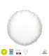 Mylar Round White 4" with printing valve pack. 100pcs