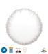 Mylar Round White 9" with valve for printing pack. 100pcs