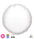 Mylar Round White 18" for printing pack. 50pcs