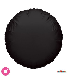 Mylar Round Black 18" 1pc