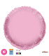 Mylar Round Pink Glossy Macaron 18" pack 100pcs