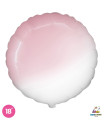 Round Pink Baby Gradient Mylar 18" 1pc