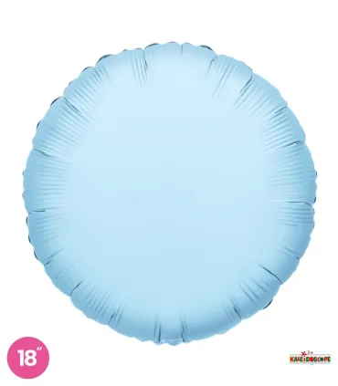 Light Blue Round Mylar 18" 1pc