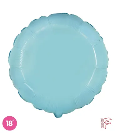 Mylar Round Light Blue 18" 1pc