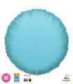 Mylar Round Light Blue 18" for printing pack 50pcs