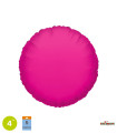 Mylar Round Fuchsia 4" pack 5pcs