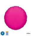 Mylar Round Fuchsia 9" pack 5pcs