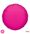Mylar Round Fuchsia 18" 1pc