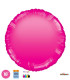 Mylar Round Fuchsia Glossy 18" pack 100pcs
