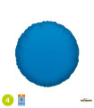 Mylar Round Blue 4" pack 5pcs
