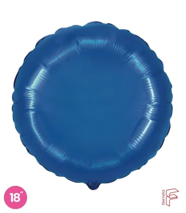 Mylar Round Blue 18" 1pc