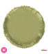 Dark Olive Green Round Mylar 18" 1pc