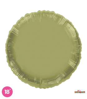 Dark Olive Green Round Mylar 18" 1pc