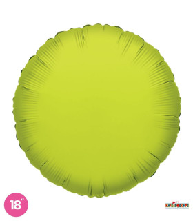 Lime Green Round Mylar 18" 1pc