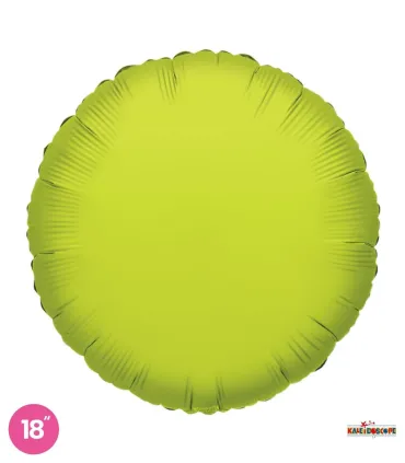 Lime Green Round Mylar 18" 1pc