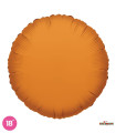 Mylar Round Orange 18" 1pc