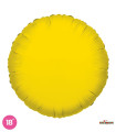 Mylar Round Yellow 18" 1pc