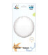 Mylar Round White 9" with valve pack. 5pcs