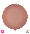Mylar Round Pink Vintage Satin 18" 1pc