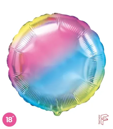Mylar Round Gradient 18" 1pc