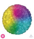 Mylar Multicolor Sequins Round 18" 1pc