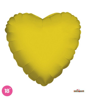 Mylar Gold Heart 18" 1pc