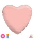 Mylar Heart Pink Gold 18" pack 50pcs