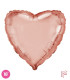 Mylar Heart Pink Gold 18" 1pc