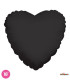 Mylar Heart Black 18" 1pc