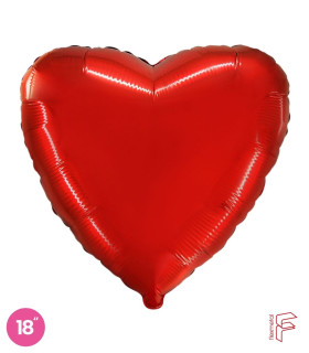 Mylar Red Heart 18" 1pc