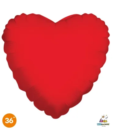 Mylar Red Heart 36" 1pc