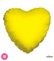 Mylar Yellow Heart 18" 1pc
