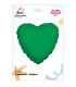 Mylar Green Heart 18" 1pc