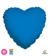 Mylar Blue Heart 18" pack 50pcs