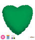 Mylar Emerald Green Heart 18" pack 100pcs