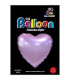 Mylar Heart Light Purple Satin 18" 1pc