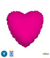 Mylar Fuchsia Heart 9" pack 5pcs