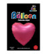 Mylar Heart Fuchsia Satin 18" 1pc