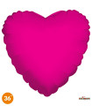 Mylar Fuchsia Heart 36" 1pc