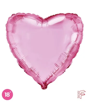 Light Pink Heart Mylar 18" 1pc