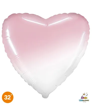 Mylar Pink Heart Baby Gradient 32" 1pc