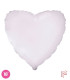 Mylar Heart White 18" 1pc