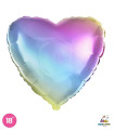 Mylar Heart Gradient 18" 1pc