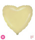 Mylar Heart Cream 18" 1pc
