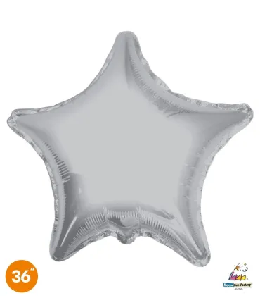 Mylar Star Silver 36" 1pc