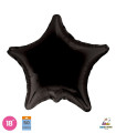 Mylar Star Black 18" pack 50pcs