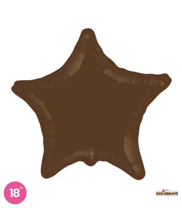 Mylar Star Brown 18" 1pc